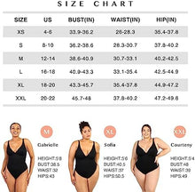 Load image into Gallery viewer, Deep V Neck Thong Compression Body Suits for Women
